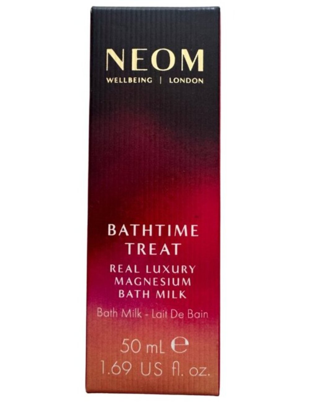 NEOM Wellbeing London Real Luxury Magnesium Bath Milk 50mL NEW